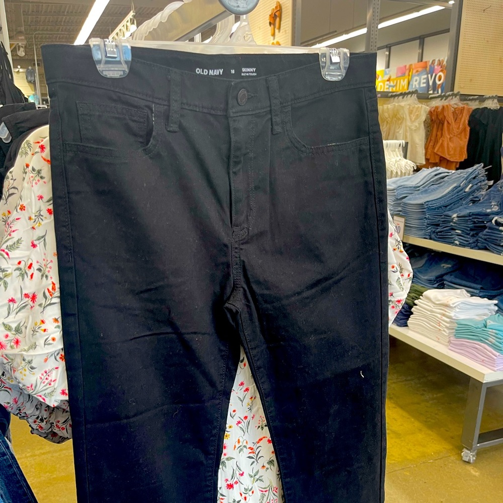 Old navy skinny school pants khakis size 16